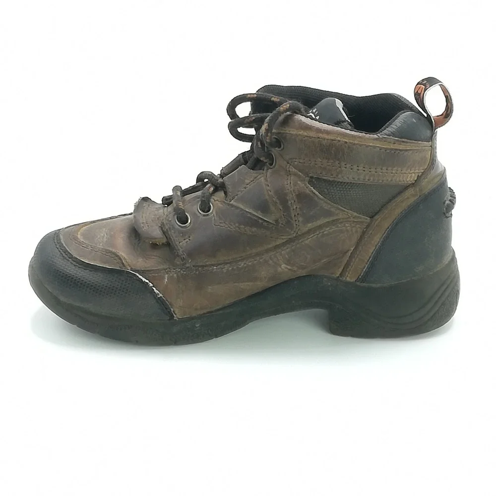 Ariat Shoes Boys Boots Terrain Brown Leather 4LR Technology Lace Up 13‎